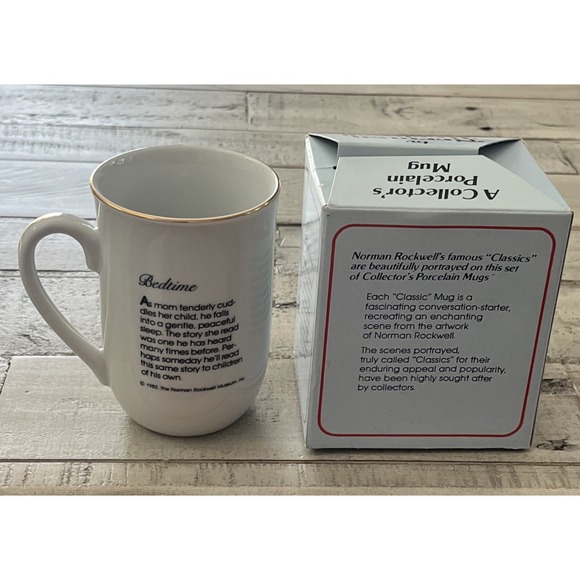 Norman Rockwell‎ Vintage Collectible Mugs - Memories and Bedtime New In the Box - Picture 11 of 15